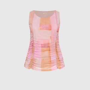 LAURA Printed Mesh Tank Top