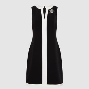 LAURA Contrast Trim Dress