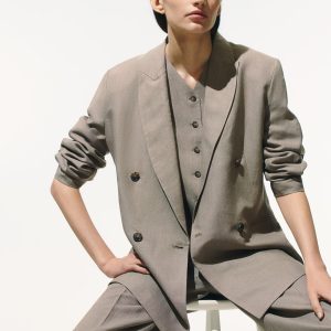 H&M Linen-Blend Blazer