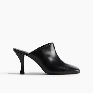 H&M Square-Toe Heeled Mules