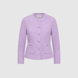 LAURA Tweed Button-Down Jacket