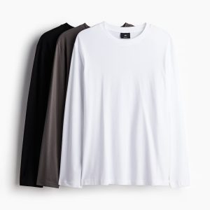 H&M 3-pack Regular Fit Jersey Shirts