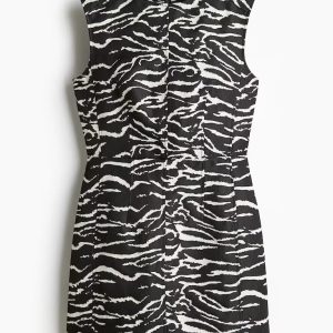H&M Jacquard-Weave Mini Dress