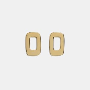 Laura Hollowed Rectangular Earrings