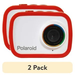 Polaroid (2 pack) Polaroid Sport Action Camera 720p 12.1mp, Waterproof, Rechargeable Battery, Mounting Accessories