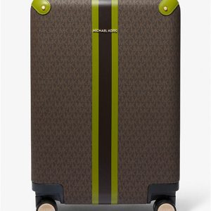 Michael Kors Striped Signature Logo Suitcase