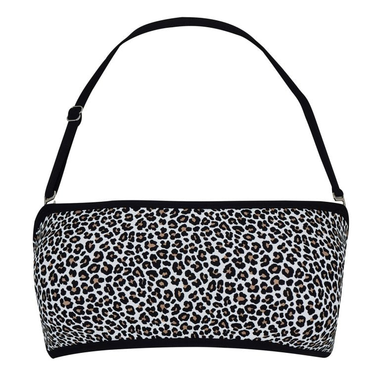 Michael Kors MMK Bandeau Bikini Top – Leopard