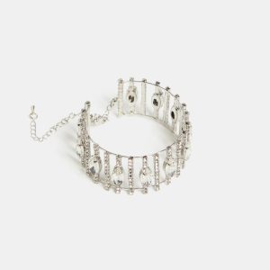 Laura Crystal Cuff Bracelet