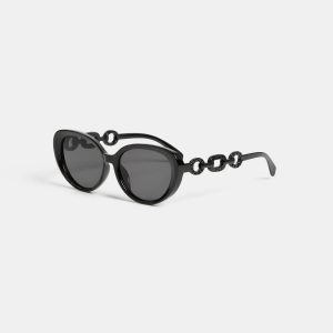 Laura Plastic Cat-Eye Sunglasses