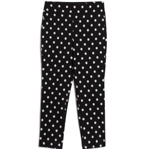 LAURA Polka Dot Print Pull-On Pants