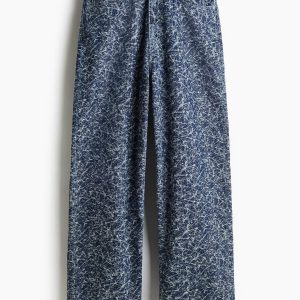 H&M Patterned Baggy Jeans