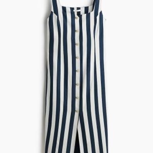 H&M Linen-Blend Midi Dress