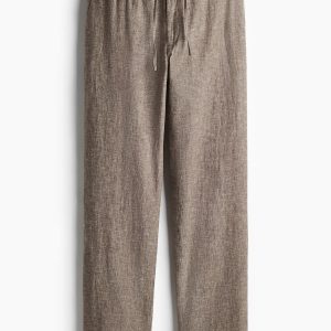 H&M Regular-Fit Linen-Blend Pants