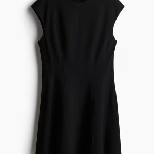 H&M Flared-Skirt Twill Dress