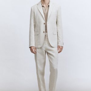 H&M Regular-Fit Linen-Blend Jacket