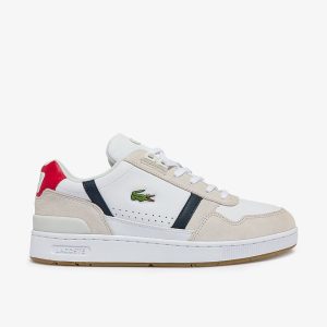 Lacoste Men's T-Clip Leather Sneakers