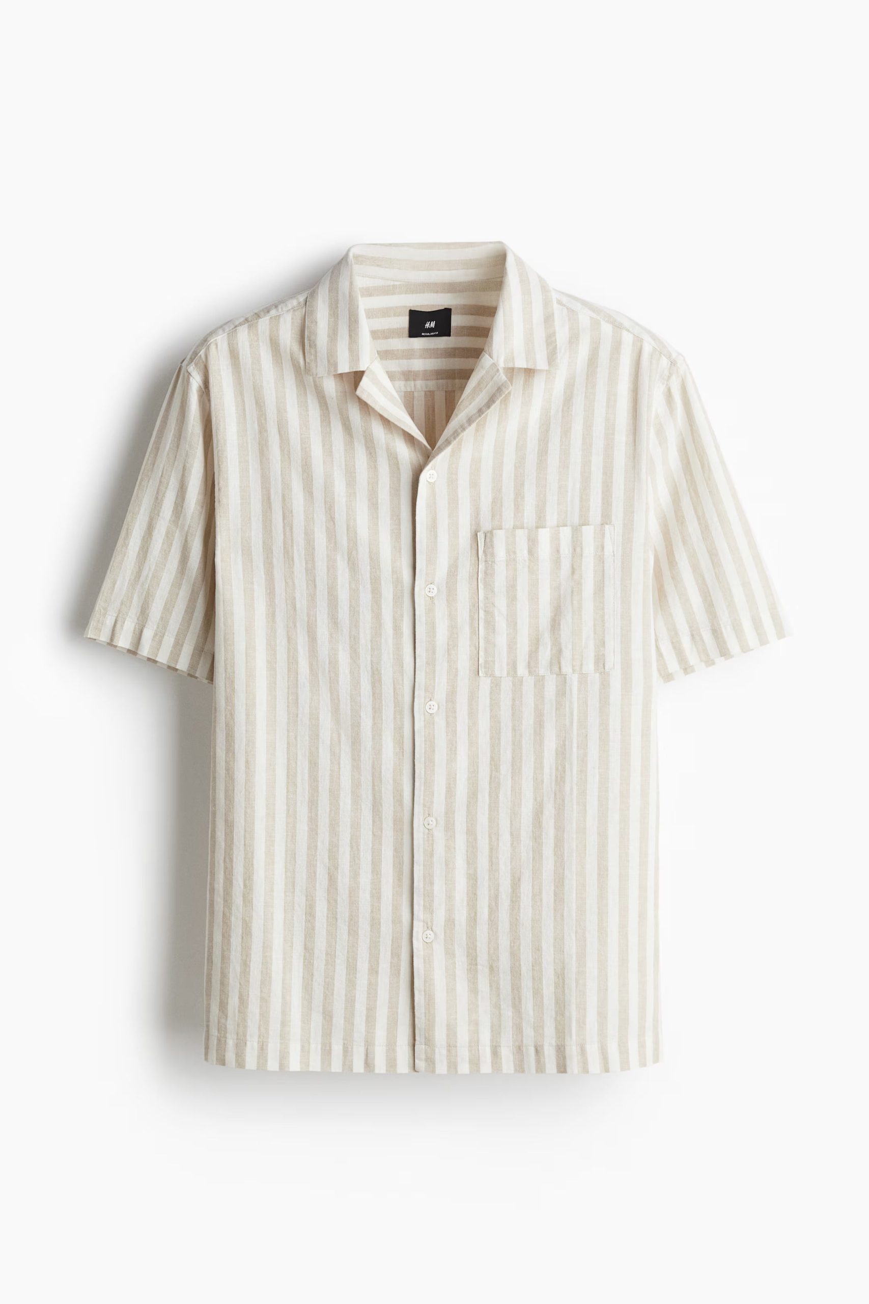 white/beige striped