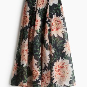 H&M Sheer Midi Skirt