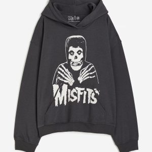 H&M Oversized Hoodie with Motif