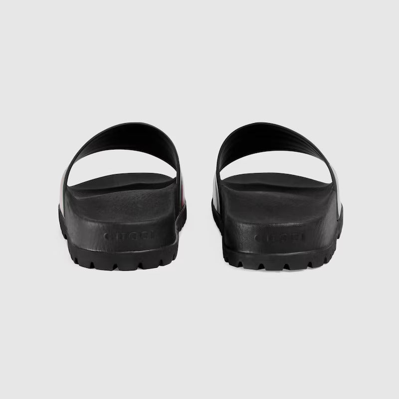 GUCCI Men's slide sandal with Web - Image 3