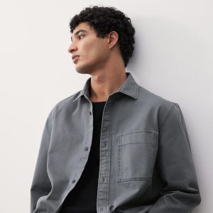 H&M Regular-Fit Twill Overshirt