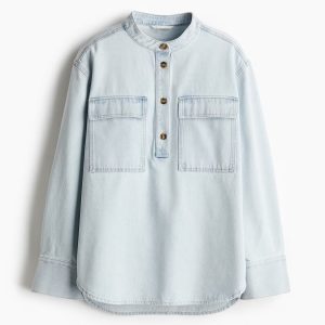 H&M Loose-Fit Denim Shirt