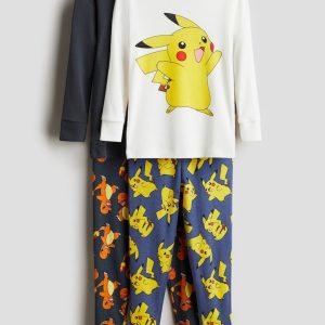 H&M 2-pack Snug Fit Cotton Pajamas