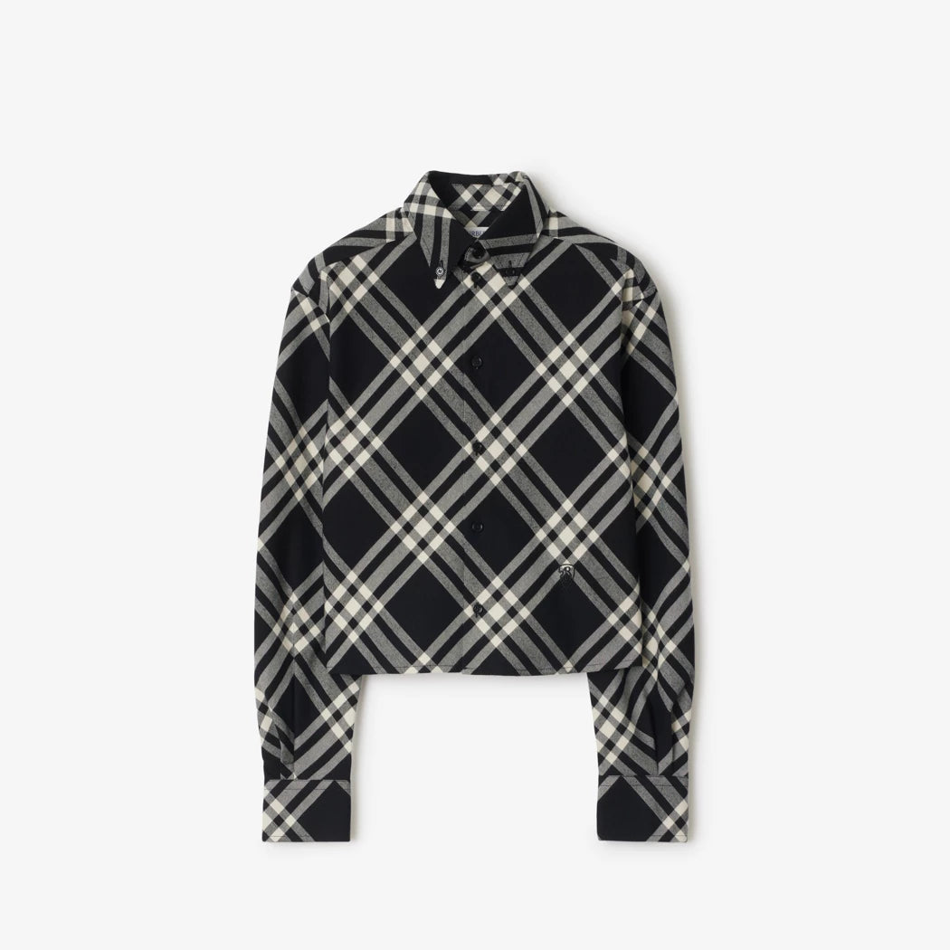 Burberry Cropped Cotton Shirt