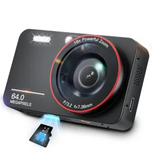 Losei 64MP 4K Digital Camera, 2.8" Screen 18X Digital Zoom Anti Shake Compact Retro Camera