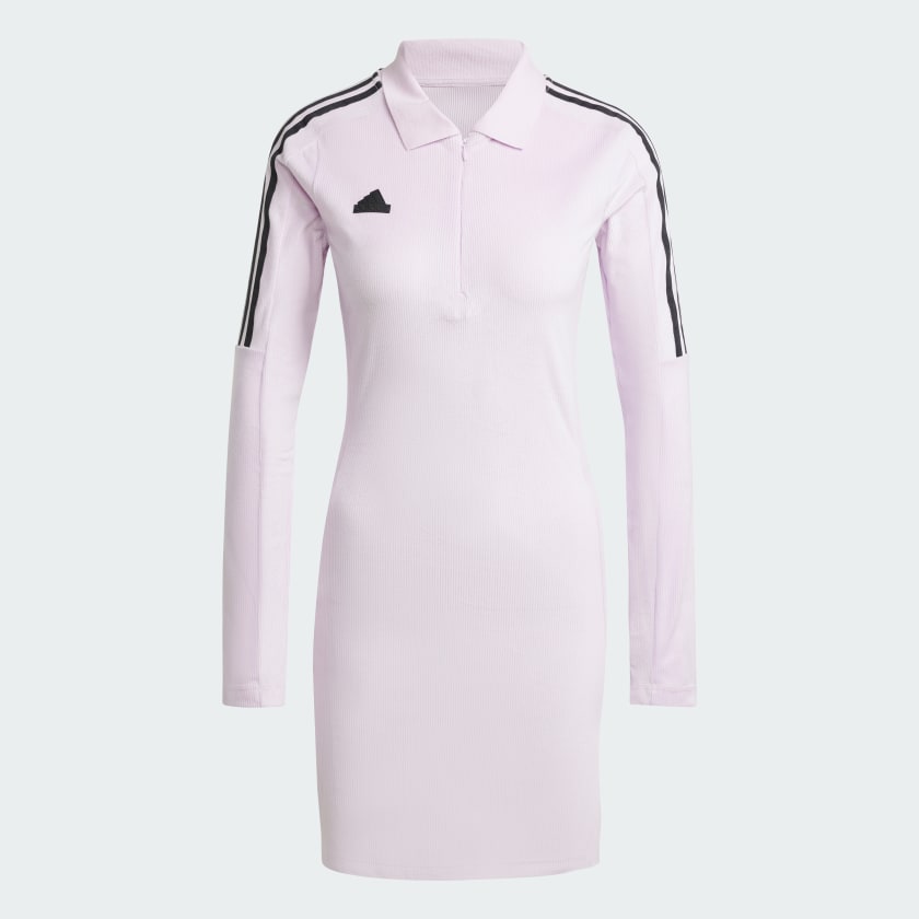 Adidas Tiro Cut 3-Stripes Stretchy Velour Dress