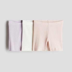 H&M 3-pack Ribbed Bike Shorts