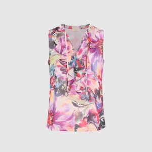 LAURA Floral Ruffle Blouse