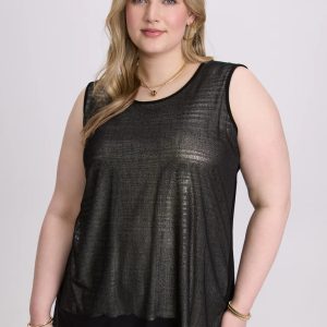 LAURA Joseph Ribkoff - Layered Metallic Tank Top
