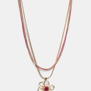Laura Floral Pendant Necklace