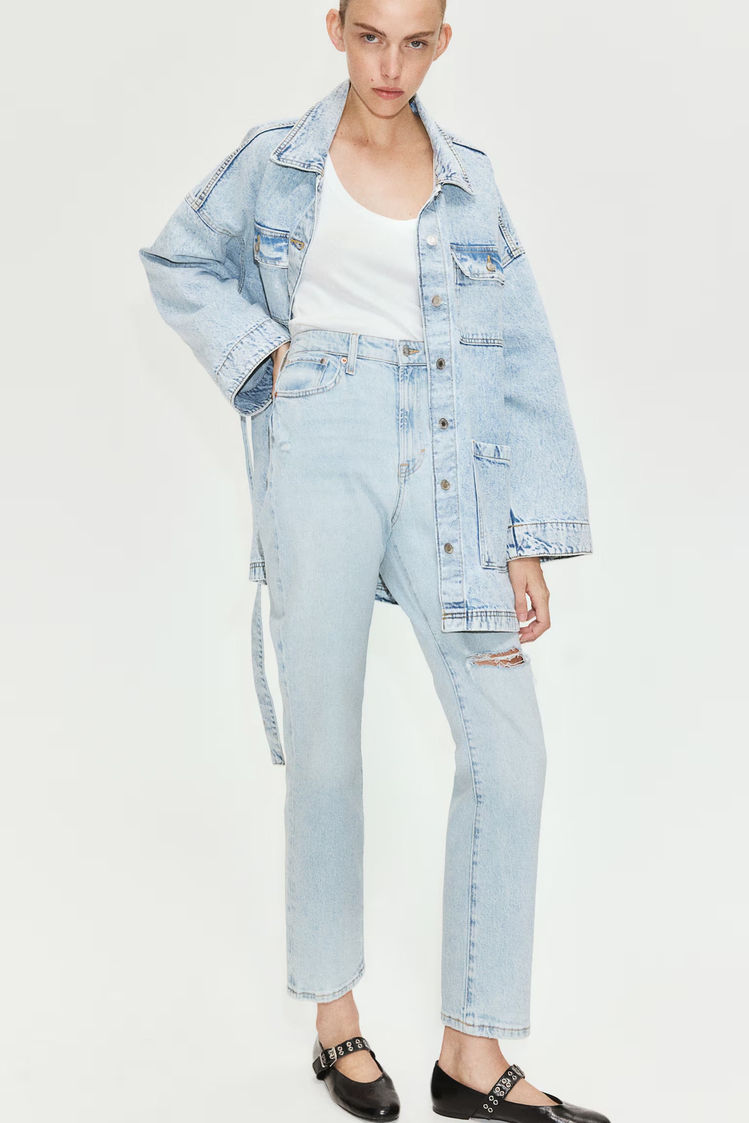 Blue denim wash