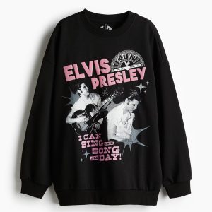 H&M Oversized Printed Sweatshirt