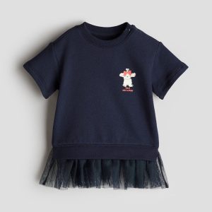 H&M Sweatshirt Dress with Tulle Skirt