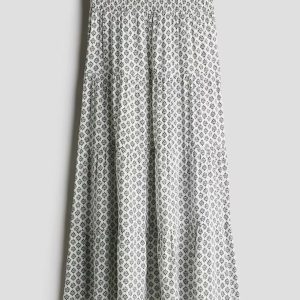 H&M Smocked Tiered Skirt