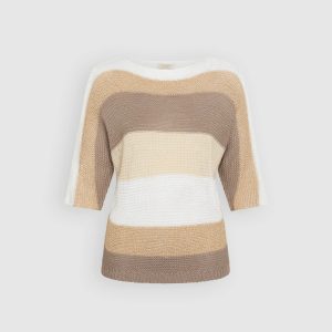LAURA Striped Knit Pullover