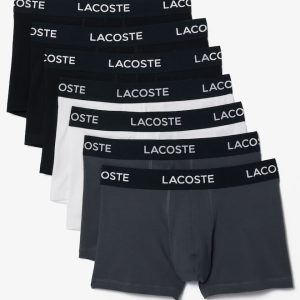 Lacoste Men's Logo Waist Trunks 7-Pack