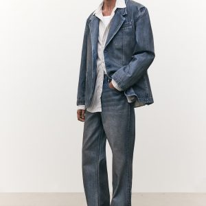 H&M Loose-Fit Denim Blazer
