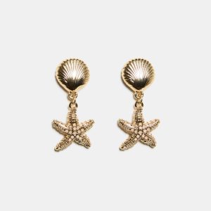 Laura Seashell Drop Earrings