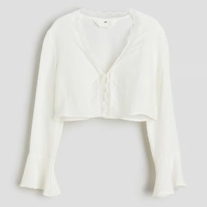 H&M Tie-front Blouse