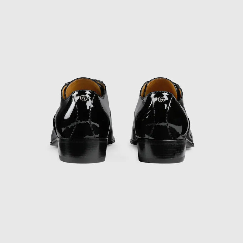 GUCCI Men's lace-up shoe with Double G - Image 4