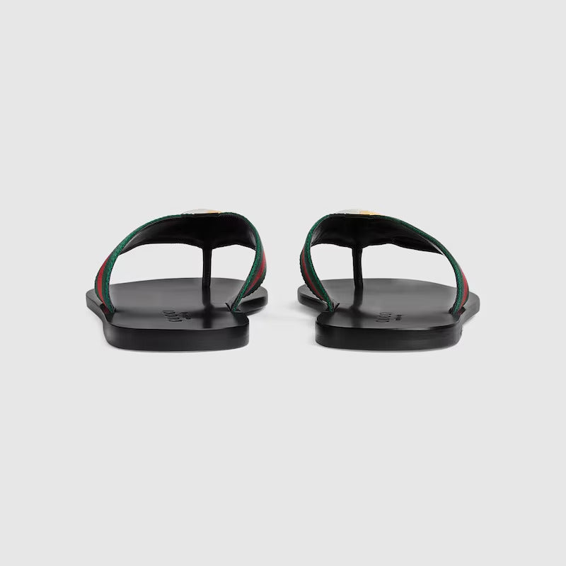 GUCCI Men's thong sandal with Web - Image 5