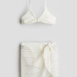 H&M 3-Piece Crochet-Look Swim Set