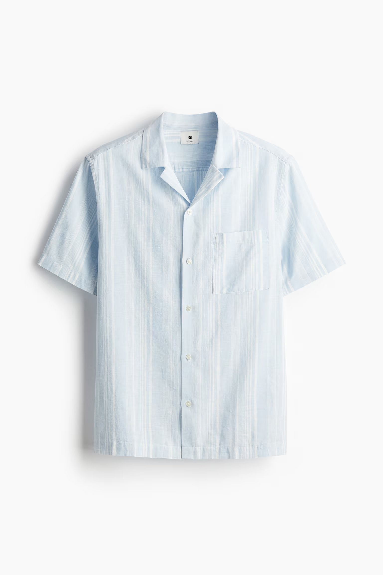 Light blue/white striped