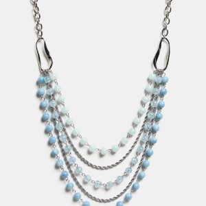 Laura Layered Mix Bead Necklace