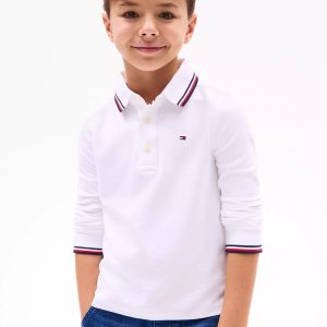 Tommy Hilfiger Kids' Long-Sleeve Tommy Wicking Polo