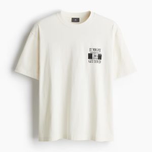 H&M Loose Fit Printed T-shirt